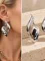 Σκουλαρίκια Sculptural Silver