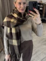 Κασκόλ Καρό Warm Caramel