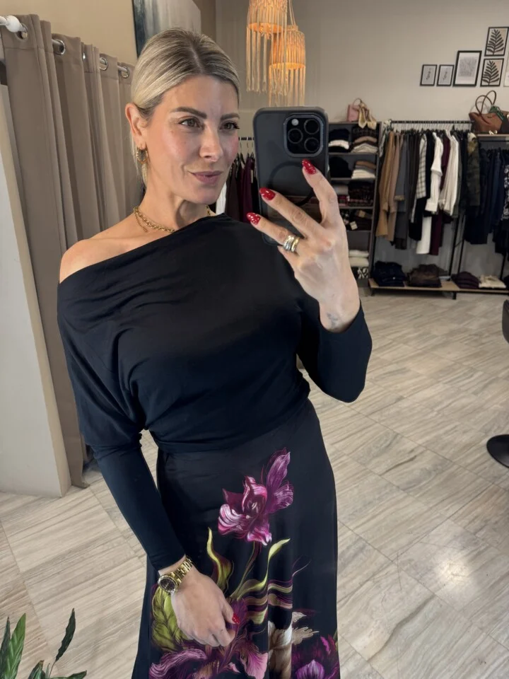 Μπλούζα One Shoulder με Ασύμμετρη Λαιμόκοψη
