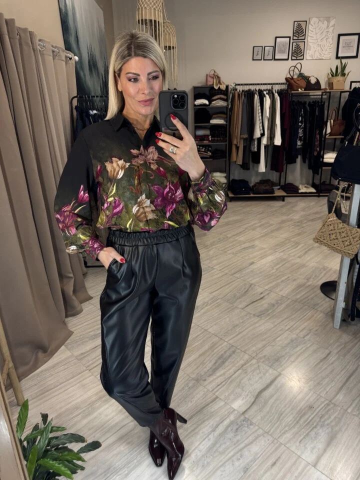 Urban Chic – Παντελόνι Δερματίνη με Λάστιχο