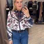 Boho Πουκάμισο με Paisley Print